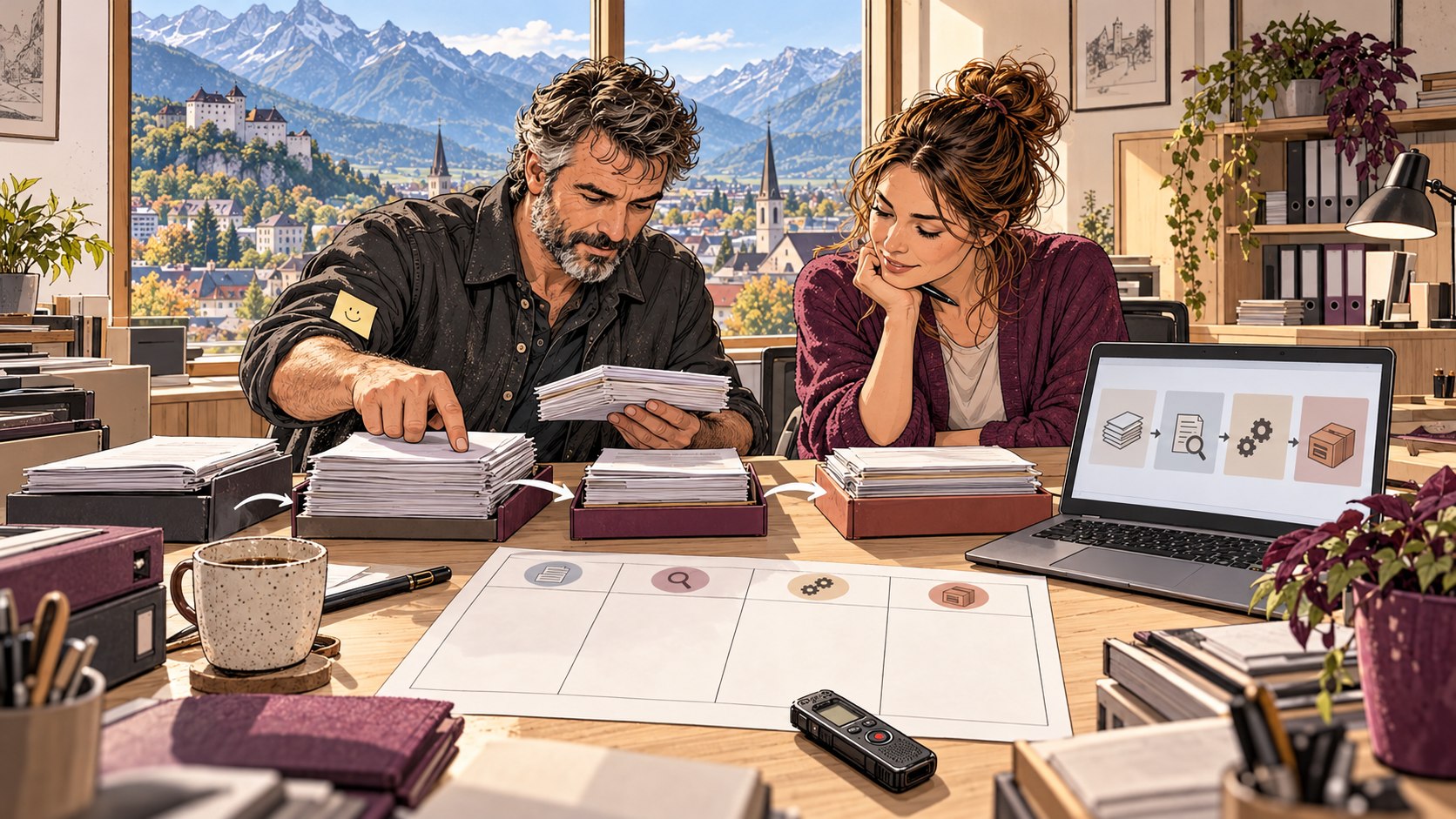 A fiduciary team interviews each other about a process