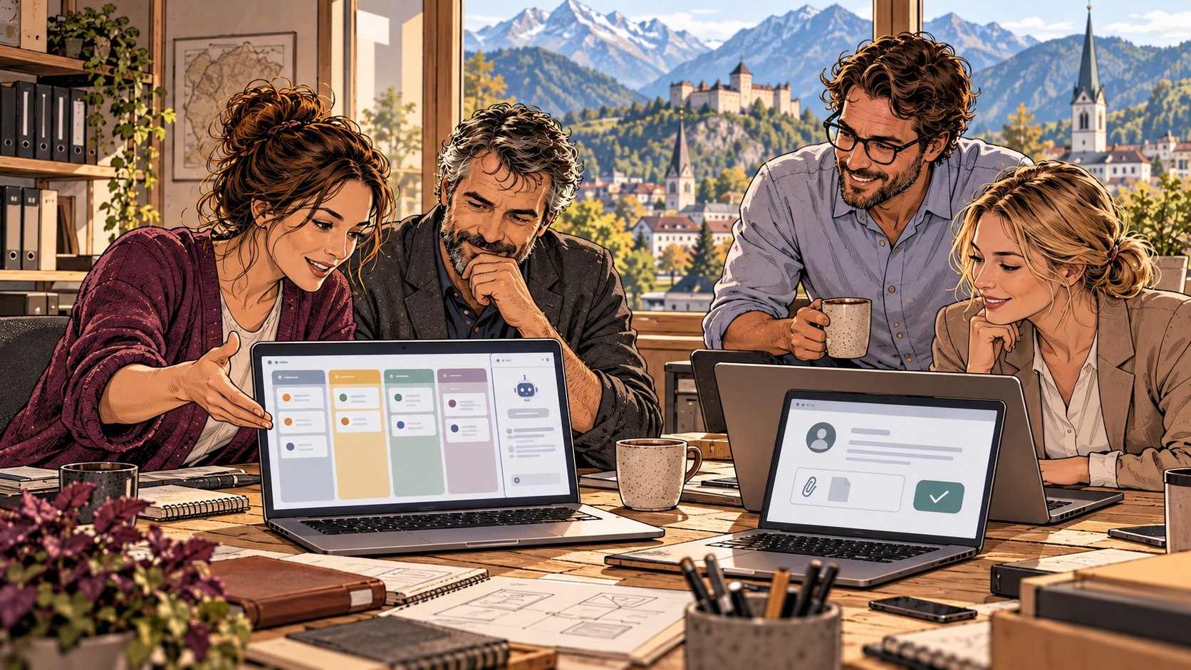 Two teams draft a fiduciary app
